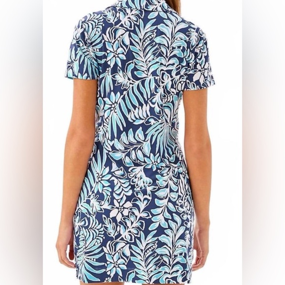 Lilly Pulitzer Dune Dress in Sapphire Pool Summer Shorelines - Picture 2 of 9